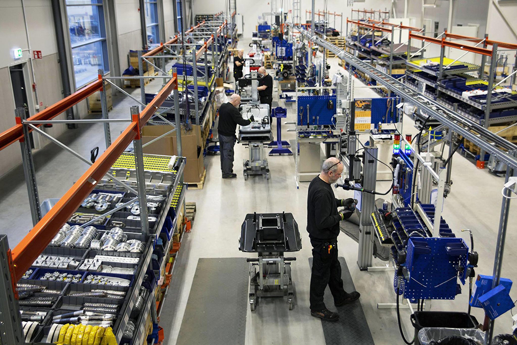 Linia montażowa Swepac w Szwecji