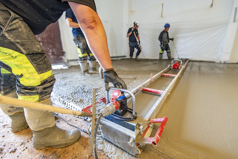 Listwa wibracyjna Swepac w pracy